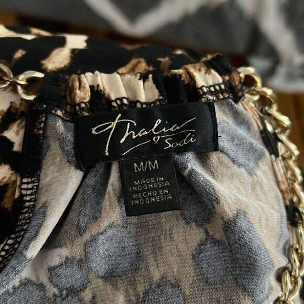 THALIA ANIMAL PRINT Top Size Medium - Picture 4 of 5